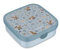 Mepal Lunch Box Large Campus, Lunch Box for Children, Includes 2 Removable Leakproof Boxes and Fork, Boxes are Microwave Safe, 2X 200 and 1250 ml, Forest Friends