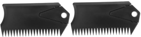 BESPORTBLE 2St Kamm zum Schaben von Surfbrettwachs Surfbrettflossen Brett fin Surf- Flossenbrett Surfbrett-Wachs-Reinigungsschaber Werkzeug zum Entfernen von Surfbrettwachs Plastik Black