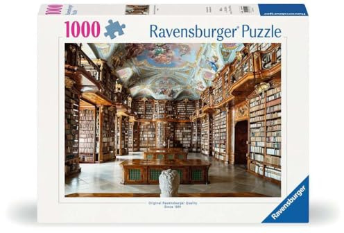 Ravensburger Puzzle 12001440 - Library at St. Florian Monastery, Austria - 1000 Teile Puzzle für Erwachsene und Kinder ab 14 Jahren