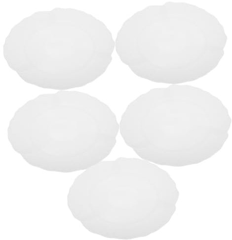 FONDOTIN Piatti Bianchi Plastica Con Scallopato Da Pz Per Pasta Insalata e Dessert Per Cucina Domestica e Occasioni Speciali