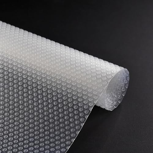 Decomira Schubladenmatte zuschneidbar 50x1000 cm | Abwaschbare Schrank-Folie oder Anti-Rutsch-Matte Schubladen, Kühlschrank oder Regal | Als Unterlage für Küche oder Organizer | Transparent