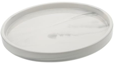 VALICLUD Plateau De Rangement Décoratif à Effet Marbré Pour Bijoux Et Cosmétiques Assiette De Rangement Pour Usage Domestique