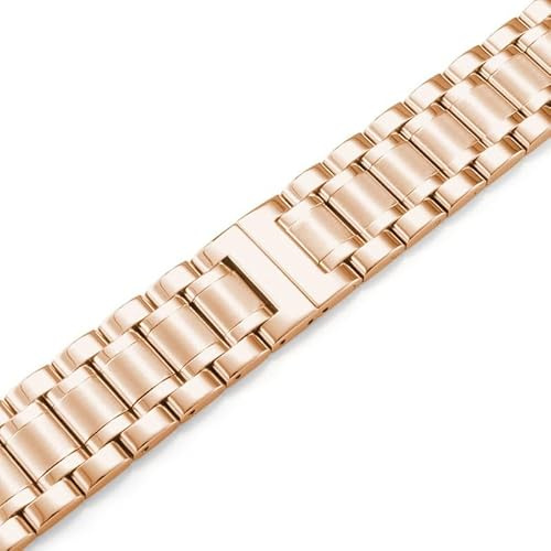 dongriuk Uhrenarmband Stahl für Hamilton Khaki Jazz Eternal Field mit Kette und Butterflyverschluss