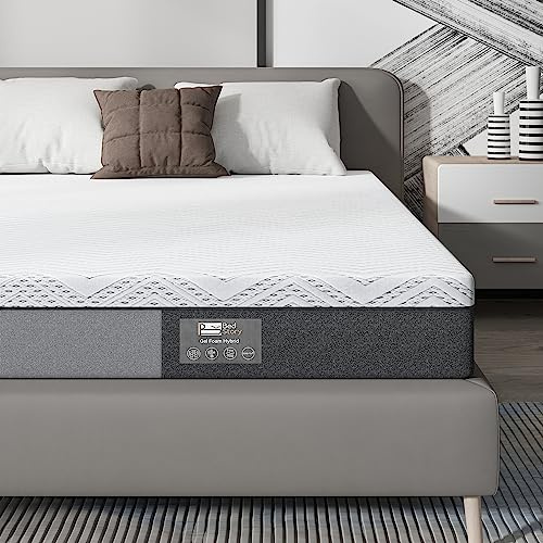 BedStory Matratze 90x200CM, Höhe 17CM, 7-Zonen Memoryschaum Matratze, Mittlere Härte mit Unterstützung, Linderung von Rückenschmerzen, Anti-Allergie, Abnehmbarer Stoffbezug (90x200x17cm)