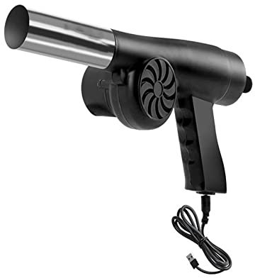 SELVFZ Soplador de aire para barbacoa, USB, 5 V, portátil, ligero, eléctrico, para cocinar al aire libre, camping, senderismo, accesorio con ventilador Tur
