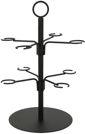 3 Tier Cocktail Tree Stand for Wine Glass Flight Tasting Display, Perfect for Cocktail Martini Bridal Shower Mimosa Bar with 12 Holders