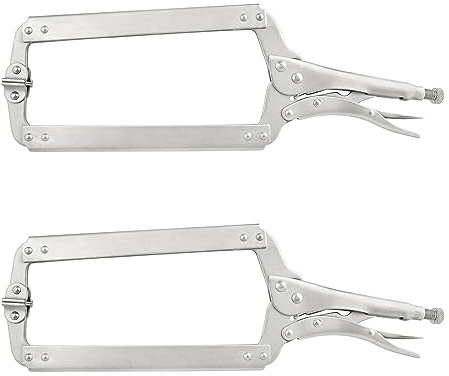 UZAMIRLEX Serrage par Pince en C, Pack de Pinces-étaux à Serrage en C, Plusieurs Tailles(2 Pack 18 inch)