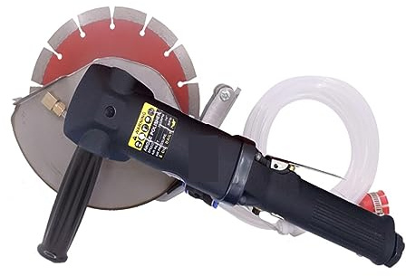 Wet Polisher, 7 Hand-Held Pneumatic Water Feed Cutting Tool for Stone Metal Tile Air Cutter Wet Stone Marble Granite Saw
