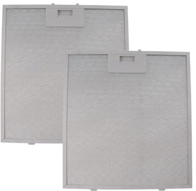 2 stycken fettfilter ersättning 300 x 250 mm, 4-lagers ventilationsfilter av aluminiumnät, spiskåpa filter, universellt filter för extraktorfläkt