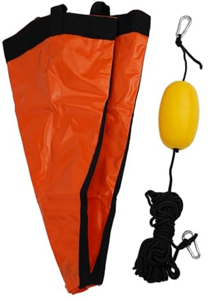 BlissfulAbode PVC drift ankarboj kit för kajak, fiskebåt och yacht, tungt material med förstärkt väv, kompakt lätt design för stabil positionering i havet