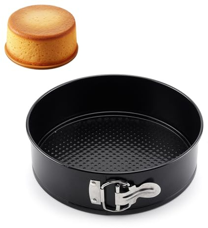 banjiabb 1 Stück Springform 18cm Rund,Kuchenform Rund,7 zoll Kuchenform Backform,Kuchenform Klein,Kleine Springform,mit Antihaftbeschichtung,für Kuchen Backen