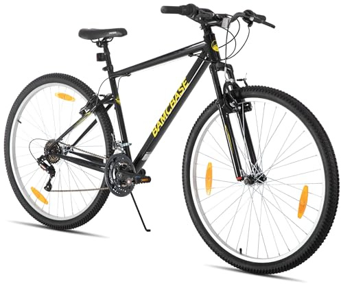 HILAND 26/27,5/29 Zoll Mountainbike, 18-Gang MTB für Herren und Damen, Fahrrad mit V-Bremsen und Federgabel, Mountainbike für Erwachsene, für Stadt und Gelände