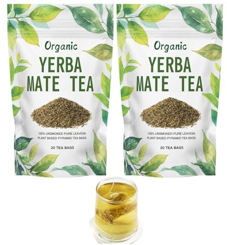 Bolsitas De Té Piramidales De Mezcla De Hierbas Naturales: Infusión De Hierbas Dulces Y Terrosas De 20 Unidades For El Bienestar Diario(2pcs)