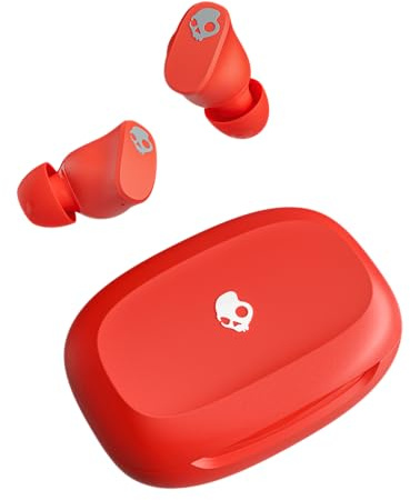 Skullcandy Smokin’ Buds 360 Wireless Earbuds, Bluetooth Headphones, Noise Isolating Fit, Up to 20 Hours Battery, IPX4 Sweat and Water Resistant, Microphone for iPhone Android - Plasma