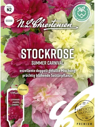 Stockrose Summer Carnival Samen, Saatgut