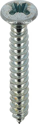 Restagraf - Vis à Tôle - Tête Fraisée Bombée Pozidrive - Acier Zingué Blanc - Standard DIN 7983 - Fixation Carrosserie - Réf. 618 - Sachet de 50