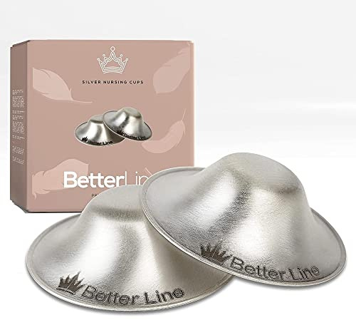 Protezioni per capezzoli per allattamento neonato per lenire i capezzoli dopo l'allattamento, coppette per allattamento per neonati, in argento, per terapia naturale, regali per baby shower