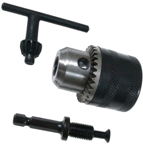 SIO Portabrocas 3/8 1,5–10 mm con Adaptador SDS Plus – Mandril para Taladro y Martillo Perforador – Conversor SDS a Portabrocas Rápido para Brocas Profesionales - Universal