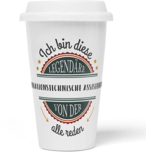 JUNIWORDS To-Go Becher mit Deckel, Ich bin diese legendäre Operationstechnische Assistentin, von der alle reden (5062170)