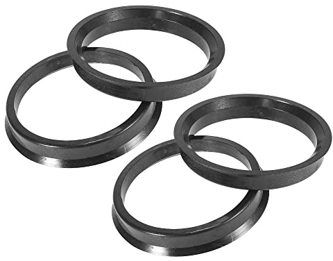 A ABSOPRO Mozzo Centrale anellos da 57,1 mm a 65,1 mm Plastica Nero (Set di 4)