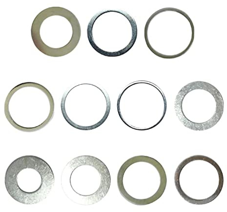 Outils de menuiserie anneaux réducteurs de coupe lame circulaire 20/22/25 4/30/32mm disque de coupe anneau de conversion rondelle d'espacement de 11 pièces