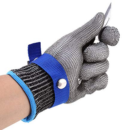 Schnittfeste, Stichfeste Metallhandschuhe Zum Schneiden von Kettenhemden, Edelstahldraht, Metallgewebe, Metzger-Baumwollhandschuh
