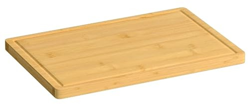 vidaXL Schneidebrett, Küchenbrett zum Schneiden von Käse Brot Fleisch, Servierbrett für Küche, Käsebrett Brotschneidebrett Vorspeisenplatte, Bambus
