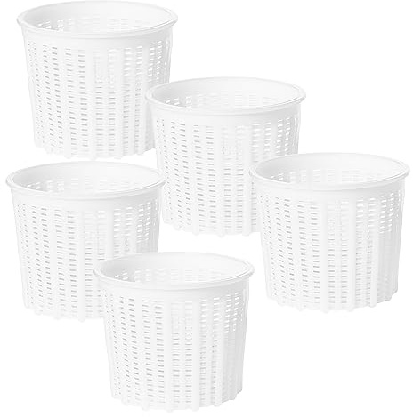 5 x Moule à fromage 9,2 x 8 cm – Variations | Forme à fromage en plastique | Panier pour fromage