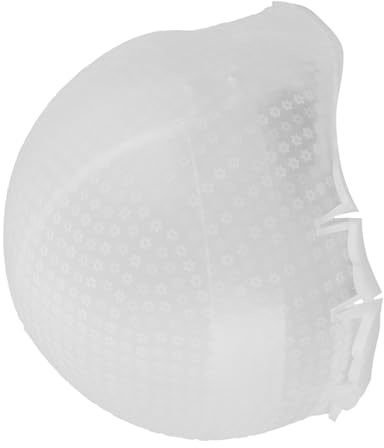 Cuffia per Mèches Pre-forata in Silicone Bianco, Cappuccio a Stella | Uso Versatile, Protegge Cuoio Capelluto e Chioma, Morbida per Tintura e Trattamenti Oleosi