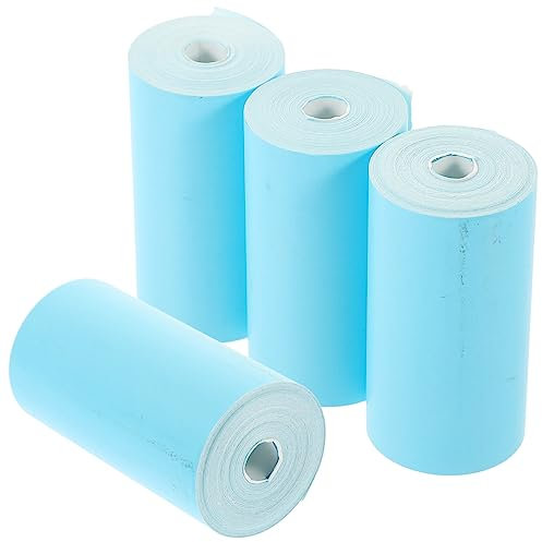 CAXUSD 4rollen Thermopapier Bedruckbare Papierrollen Glattes Thermopapier Zum Drucken Für Kartenautomaten Und Kassen Sicher Und Langlebig Klarer Druck Verschleißfrei