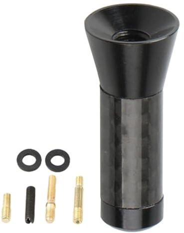 Djowyh Antena de radio para automóvil,Antena de radio para camión - Antenas para vehículos de montaje en techo de 3,5 cm - Antena de parabrisas de coche de metal, antena de diseño de coche de fibra de