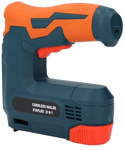 Grapadoras Eléctricas, Grapadora Eléctrica 2 en 1, Kit de Clavadora Inalámbrica con Grapas, Cable de Carga USB para Reparación de Materiales de Tapicería, Carpintería, Bricolaje