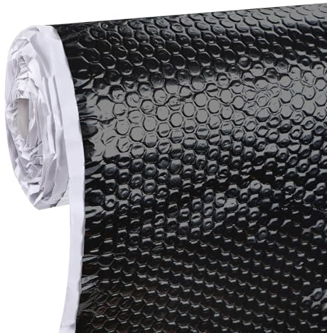 Sleeleece 2mm 2qm Alubutyl BLACK Anti Dröhn Dämmmatte selbstklebend Auto Dämmung - KFZ Lärmschutz, Schalldämmung und Schallschutz 50 cm x 400 cm
