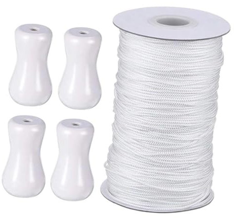 Gatuida Curtain Accessories Wood Pendant Blinds Rope for Home Decor for Window Treatments