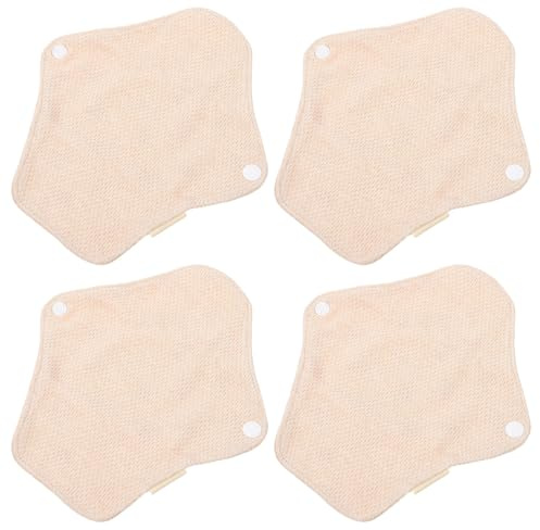 SAFIGLE 4 Stück Waschbare Damen Menstruationsbinden Aus Baumwolle 180mm Auslaufsicher Hautfreundlich Wiederverwendbare Slipeinlagen Für Empfindliche Haut Und Alltag