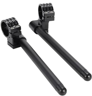 2PCS Adjustable 41mm Racing Motorcycle Clip-On Handlebar Risers 7/8 22mm Fork Clamp Compatible With Various Motorcycles