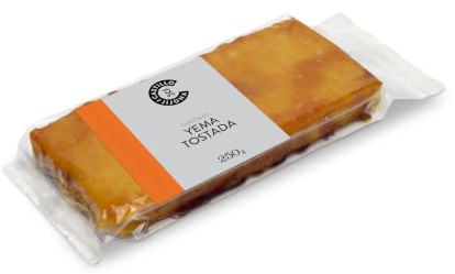 Castillo de Jijona - Turrón Yema Tostada Artesana - Almendra 41% y Yema de Huevo Confitada 30% - Calidad Suprema - Textura Suave y Sabor Tradicional - Hecho en España (Jijona) | 250g
