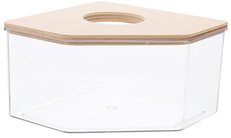 VICASKY Tragbare Hamsterbadewanne aus Transparentem Material Sandbadewanne für Haushalt Wiederverwendbare Badewanne für Hamster und Chinchillas Kleine Haustiertoilette zum Baden