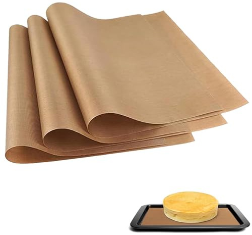 AWAOVV 6 piezas PTFE hoja 40 x 60 cm reutilizable resistente al horno de papel resistente al aceite herramienta antiadherente para barbacoa