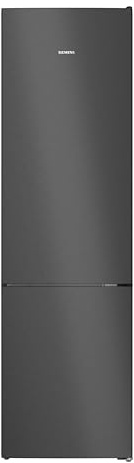 Siemens iQ300 Freistehende Kühl-Gefrier-Kombination 203x60, KG39NVXAG, 260 L Kühlen & 103 L Gefrieren, Total noFrost, Nahtlose Platzierung, hyperFresh 0°C, LED-Beleuchtung, antiFingerprint Schwarz