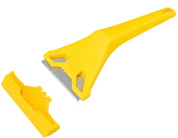 QLK Window Scraper Tool, Non Scratch Scraper Cleaning Tool Replacement Window Scraper for Glass Paint Hob Oven Cooktop Sticker Wallpaper Professional DIY Tool