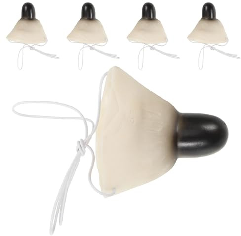 Toyvian Faux Nez de Souris Mardi Gras en Vinyle Réalistes Lot de 5 Confortables et Réutilisables, pour Carnaval et Fêtes Dhalloween