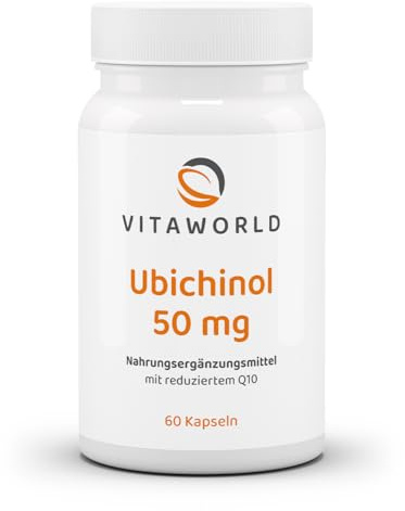 3er Pack Vita World Ubichinol 50mg 3 x 60 Kapseln Ubiquinol Antioxidant Q10 Made in Germany