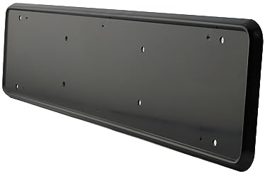 Streetwize - Black Plastic - Number Plate Surround - Shock Absorbing - Ideal For: Cars, Vans, 4x4's and Lorries
