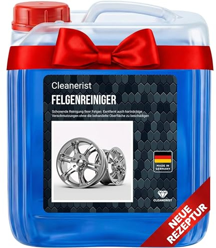 Cleanerist | 1 x 5 liter fälgrengörare AP02 för aluminiumfälgar och stålfälgar – syrafri med högsta materialkompatibilitet – för lättmetallfälgar och aluminiumfälgar på bilen, personbilar, lastbilar,