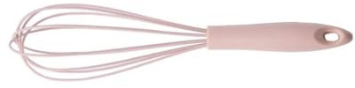 F-HOME Varillas De Batir, Batidor Manual, Manual De Cocina Casera Herramientas for Hornear Crema De Silicona Batidora De Clara De Huevo Mezclador-30cm (Color : Rosado)