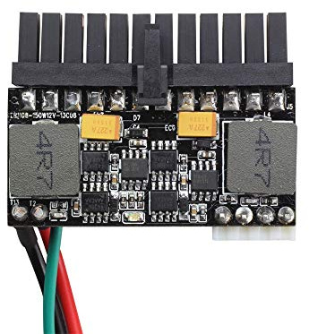 24pin DC ATX PSU 12V DC Input DC 12V 150 watt Pico PSU ATX High Mini-ITX Power Supply with Adapter Board ATX Switch PSU Car Auto for Computer Mainboard and car/Motorcycle