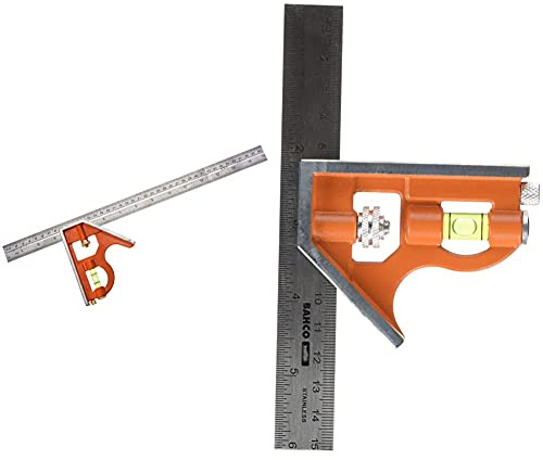 Bahco CS400 400mm Combination Square & CS150 150mm Combination Square