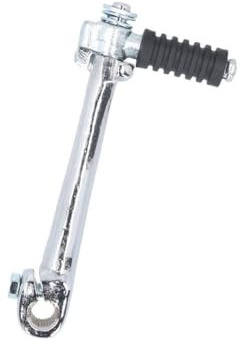 2EXTREME Kickstarter klappbar Chrom kompatibel mit Simson S50, S51, S70 | Enduro-Kickstarterhebel aus Stahl mit Trittgummi; kompatibel mit Simson MS50, S53, S83; Mofa- und Moped-Ersatzteil