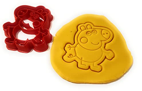 T3D Ausstechformen Peppa George Ausstecher, geeignet für Kuchen, Kekse und Fondant, Plätzchenform für hausgemachte Leckereien